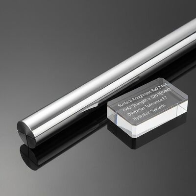 Kopen Oppervlakteruwheid Ra0.2-0.4 Chroom Zuigerstang met Vloeigrens Niet Minder Dan 520 N/MM2 en Diameter Tolerantie F7 voor Hydraulische Systemen online vervaardiging